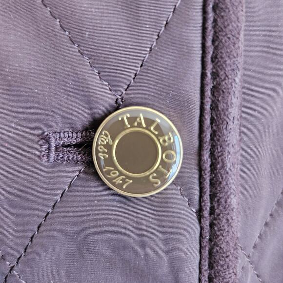 Talbots Brown Quilted Vest, Plush Interior, Sz M - Picture 5 of 8